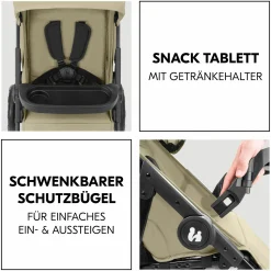 3in1 Kinderwagen-Set Shop N Care Trio Set inkl. Babyschale Drive N Care - Olive