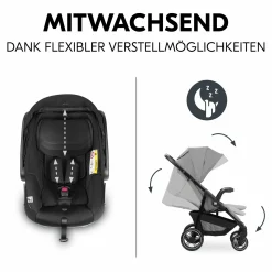 3in1 Kinderwagen-Set Shop N Care Trio Set inkl. Babyschale Drive N Care - Grey