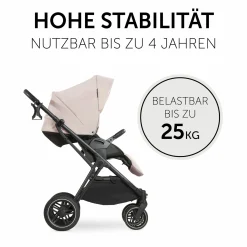 3in1 Kinderwagen-Set Vision X Trio Set Black - inkl. i-Size Babyschale Drive N Care & XXL Zubehörpaket - Melange Beige