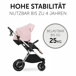 3in1 Kinderwagen-Set Vision X Trio Set Silver - inkl. Maxi-Cosi i-Size Pebble Pro & XXL Zubehörpaket - Melange Rose