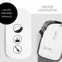 4in1 Kinderwagen-Set Vision X Trio Set - inkl. i-Size Babyschale & Isofix Base & XXL Zubehörset - Melange Grey