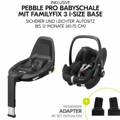 4in1 Kinderwagen-Set Vision X Trio Set inkl. Maxi-Cosi i-Size Pebble Pro & Isofix Basis FamilyFix3 & XXL Zubehörset - Melange Rose