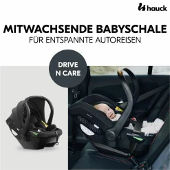 3in1 Kinderwagen-Set Vision X Trio Set Black - inkl. i-Size Babyschale Drive N Care & XXL Zubehörpaket - Melange Black