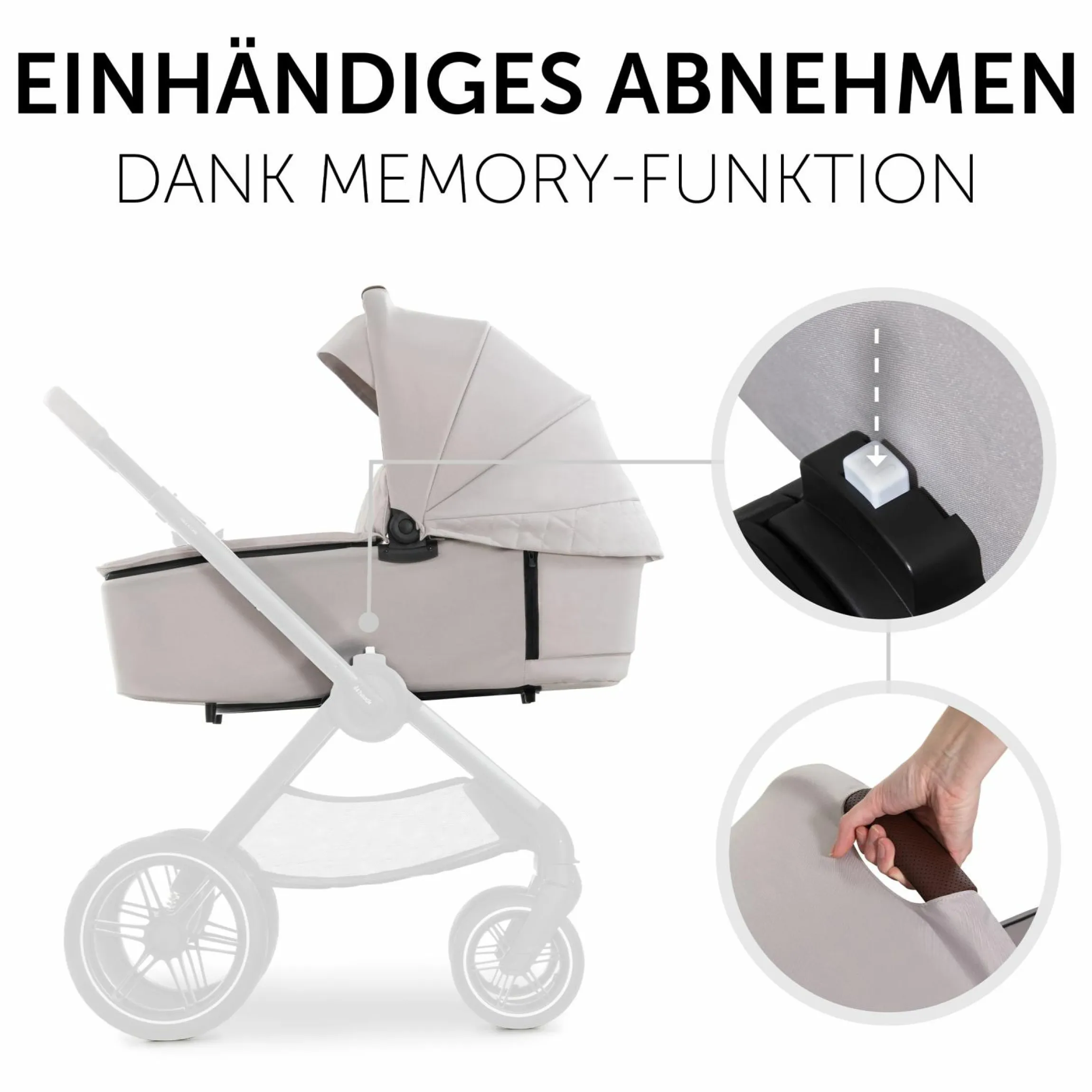 3in1 Kinderwagen-Set Walk N Care Trio Set inkl. Maxi-Cosi i-Size Pebble Pro & XXL Zubehörpaket - Beige