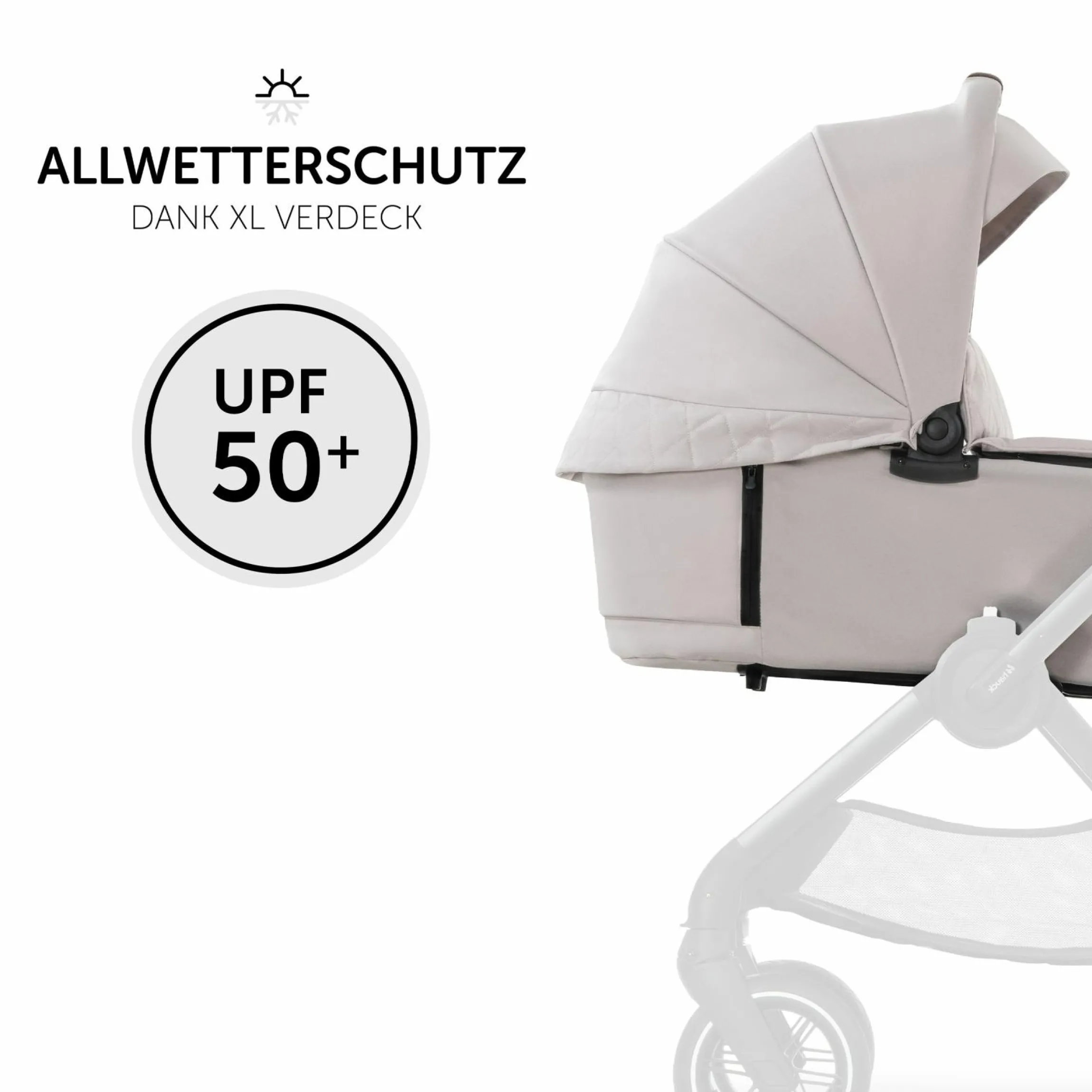 3in1 Kinderwagen-Set Walk N Care Trio Set inkl. Maxi-Cosi i-Size Pebble Pro & XXL Zubehörpaket - Beige
