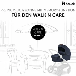 4in1 Kinderwagen-Set Walk N Care Trio Set inkl. Maxi-Cosi i-Size Pebble Pro & Isofix Basis FamilyFix3 & XXL Zubehörset - Dark Blue