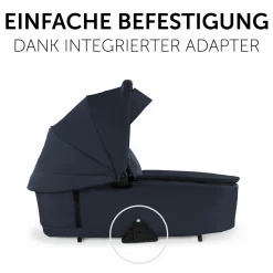 4in1 Kinderwagen-Set Walk N Care Trio Set inkl. Maxi-Cosi i-Size Pebble Pro & Isofix Basis FamilyFix3 & XXL Zubehörset - Dark Blue