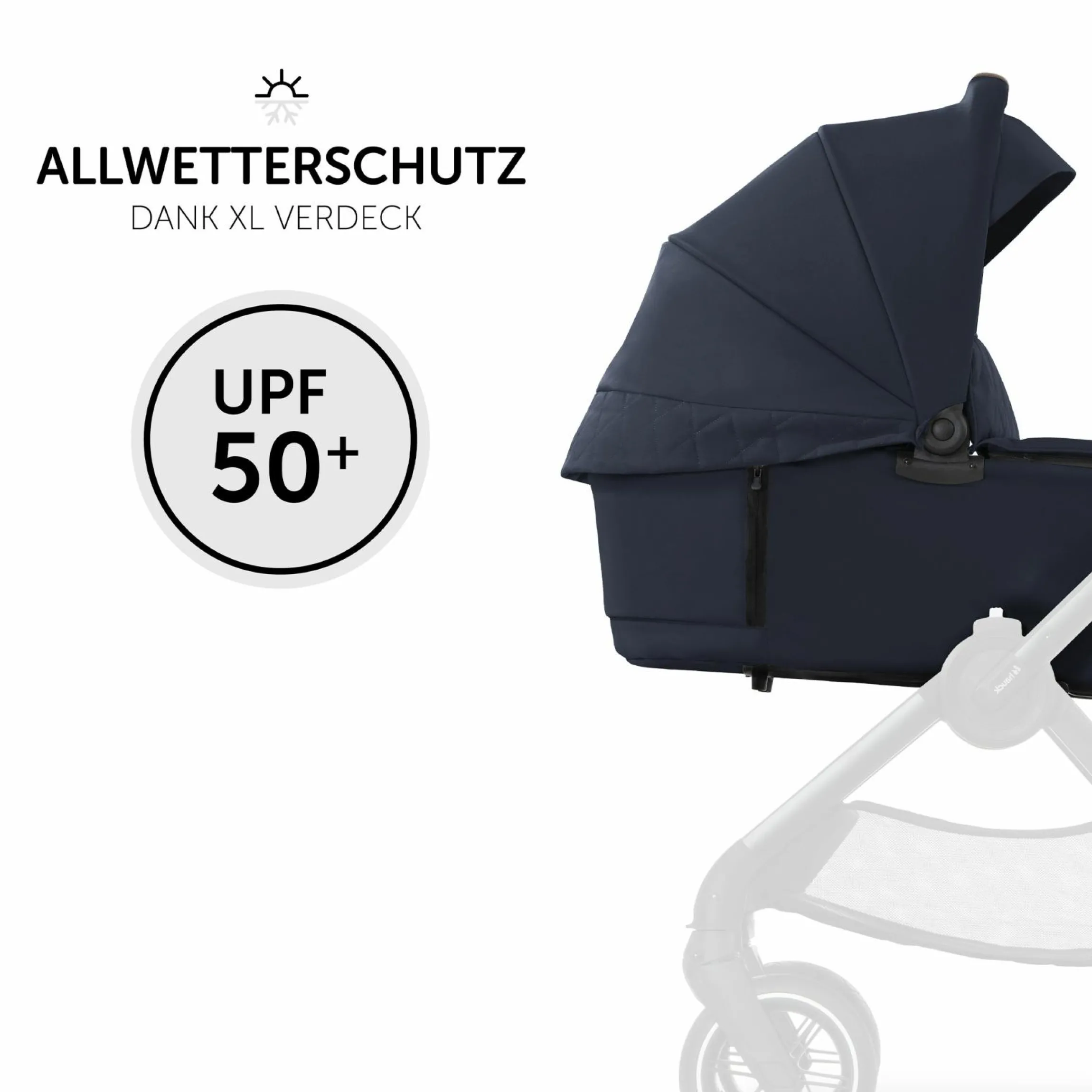 4in1 Kinderwagen-Set Walk N Care Trio Set inkl. Maxi-Cosi i-Size Pebble Pro & Isofix Basis FamilyFix3 & XXL Zubehörset - Dark Blue