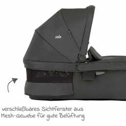 2in1 Kombi-Kinderwagen Alore bis 22 kg belastbar mit Babywanne Ramble XL, Liegeposition, umsetzbarer & höhenverstellbarer Sportsitz, Teleskop-Schieber inkl. Adapter & Regenschutz - Shale - Kollektion 2025