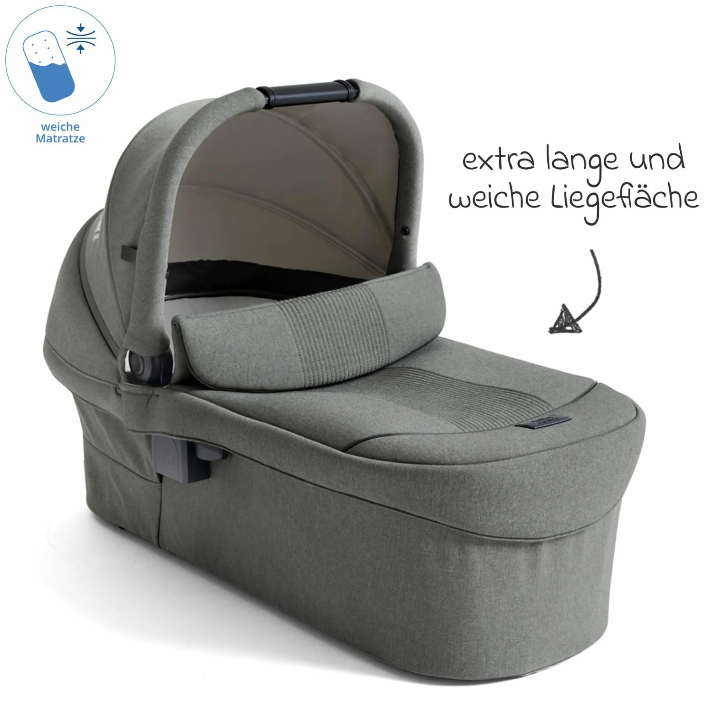 2in1 Kombi-Kinderwagen Finiti bis 22 kg belastbar mit Babywanne Ramble XL, Teleskopschieber, umsetzbare Sitzeinheit, inkl. Adapter & Regenverdeck - Signature - Evergreen