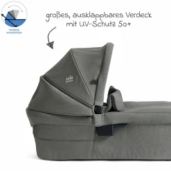 2in1 Kombi-Kinderwagen Finiti bis 22 kg belastbar mit Babywanne Ramble XL, Teleskopschieber, umsetzbare Sitzeinheit, inkl. Adapter & Regenverdeck - Signature - Evergreen