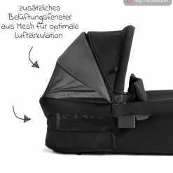 2in1 Kombi-Kinderwagen Finiti bis 22 kg belastbar mit Babywanne Ramble XL, Teleskopschieber, umsetzbare Sitzeinheit, inkl. Adapter & Regenverdeck - Signature - Evergreen