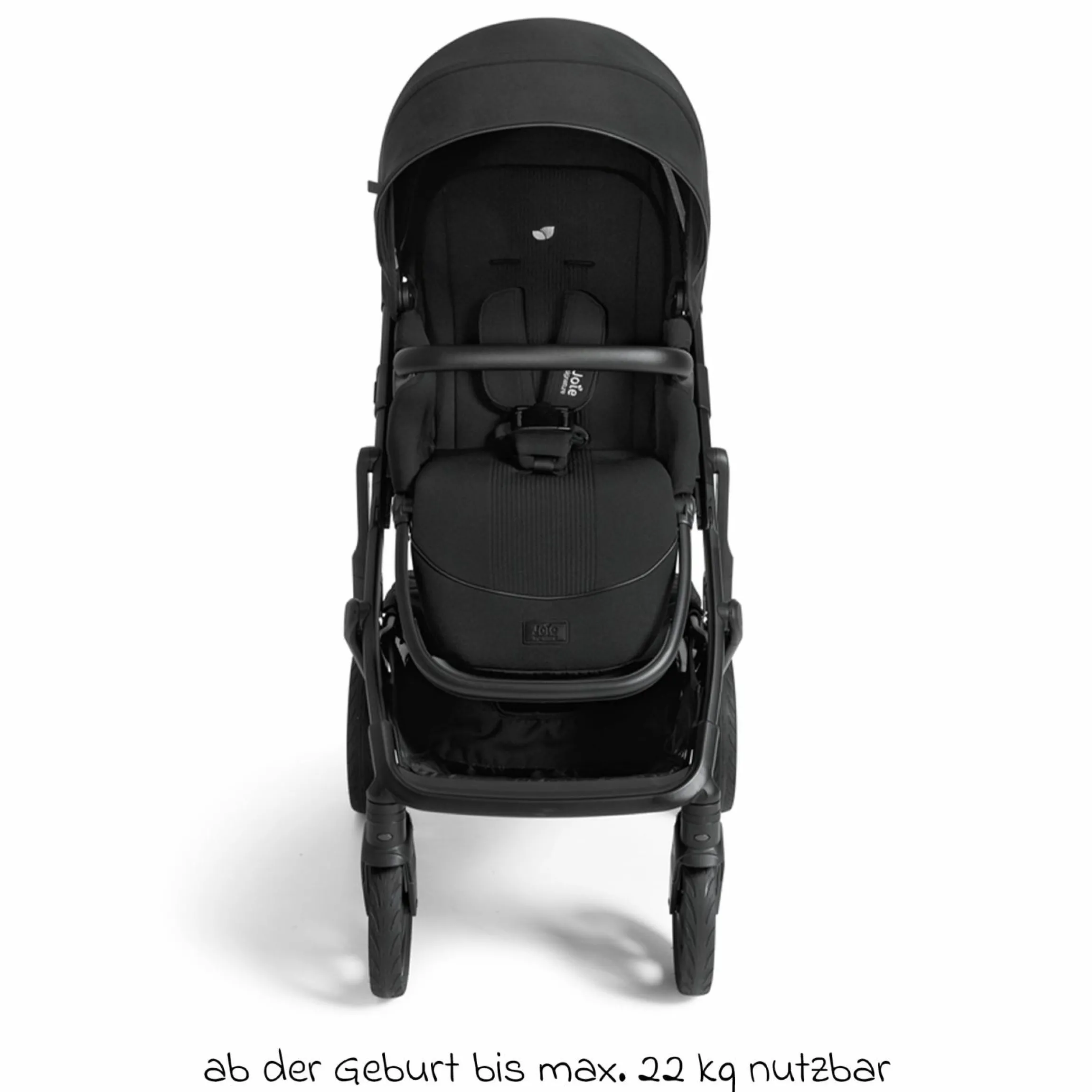2in1 Kombi-Kinderwagen Vinca bis 22 kg belastbar mit Babywanne Ramble Xl, Teleskopschieber, umsetzbare Sitzeinheit, inkl. Adapter & Regenverdeck - Signature - Eclipse