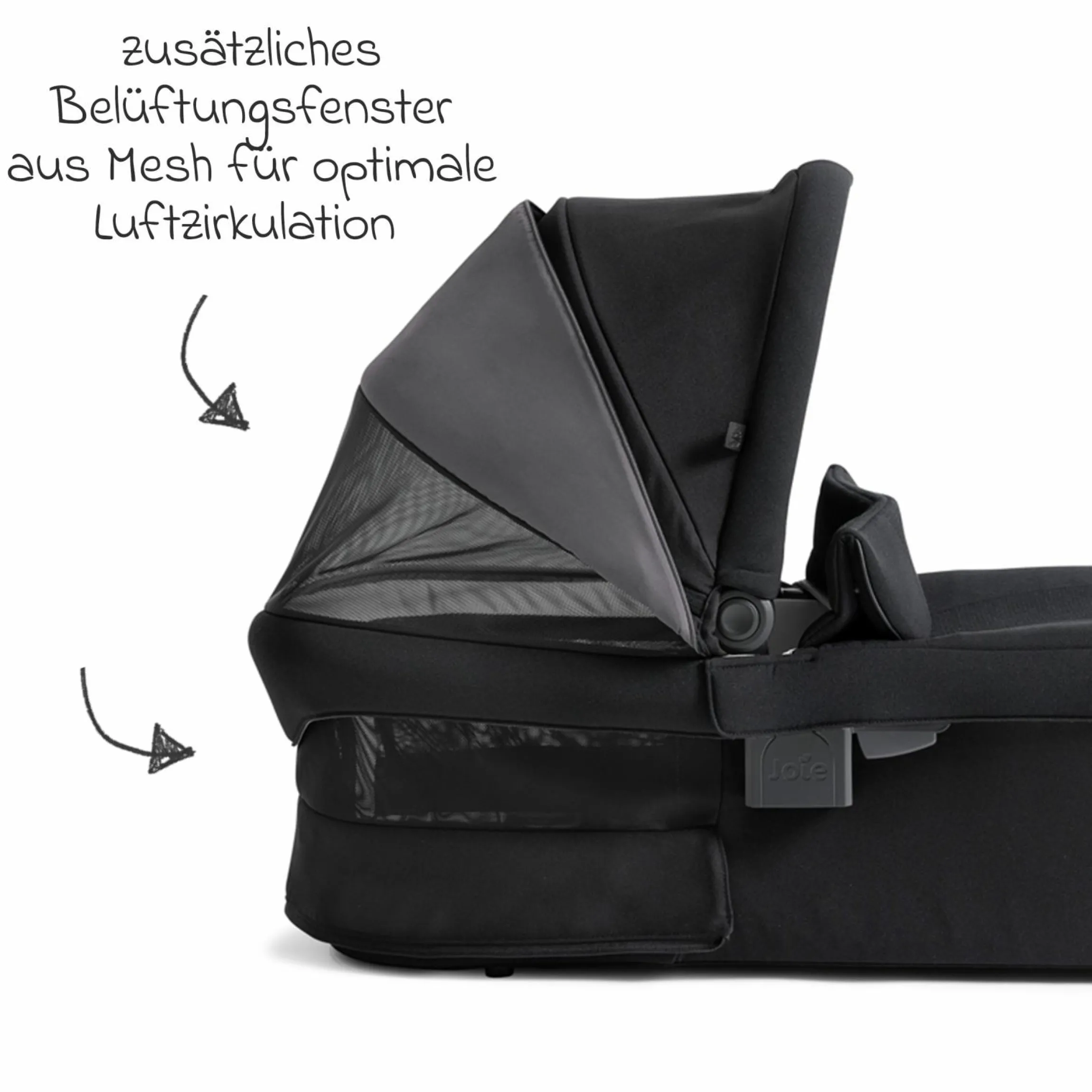 2in1 Kombi-Kinderwagen Vinca bis 22 kg belastbar mit Babywanne Ramble Xl, Teleskopschieber, umsetzbare Sitzeinheit, inkl. Adapter & Regenverdeck - Signature - Eclipse