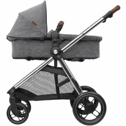 2-in-1 Kombi-Kinderwagen Zelia³ verwendbarer Sitz & Wanne in einem, verstellbarer Schieber, 22 kg - Luxe Twillic Grey - Kollektion 2025