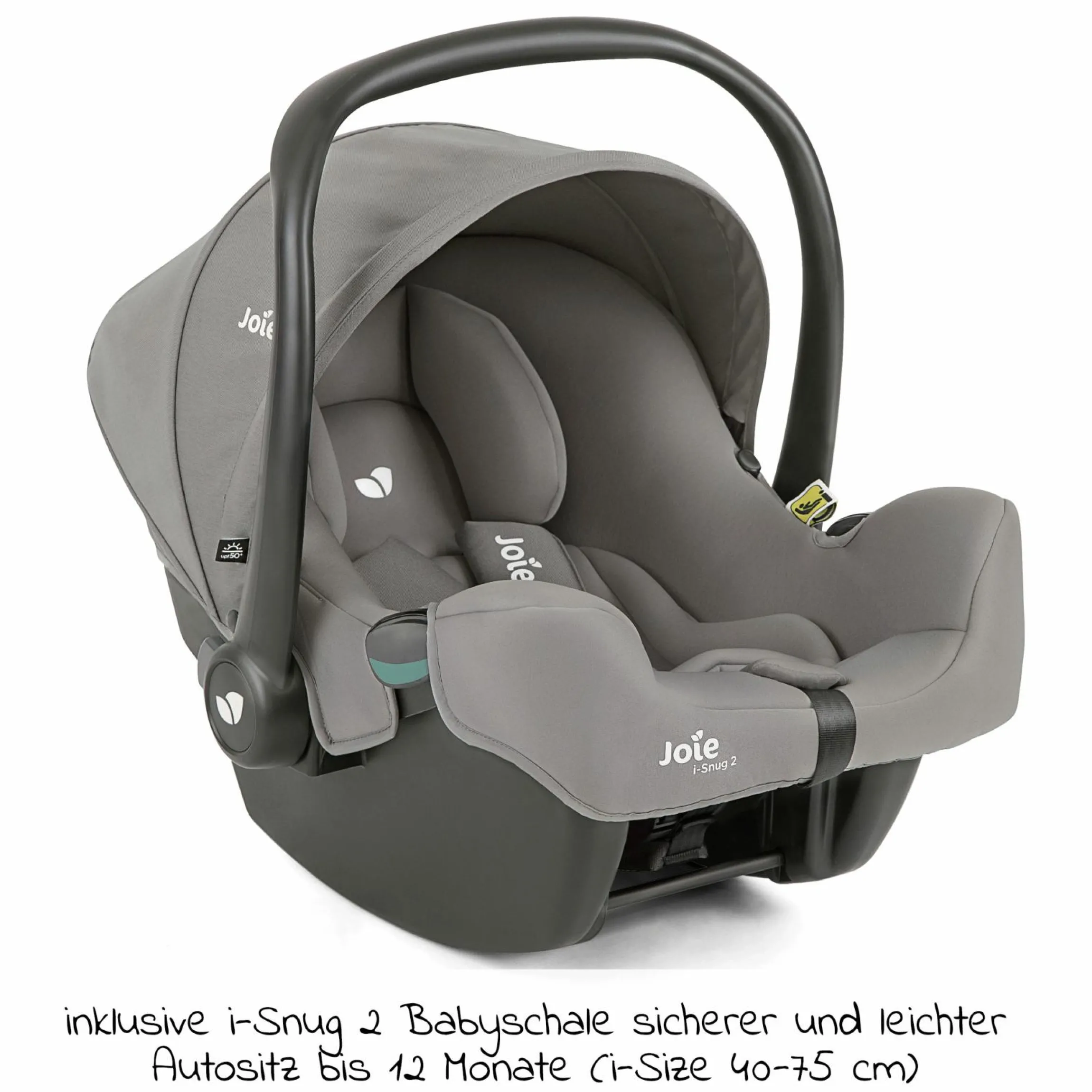 4in1 Kombi-Kinderwagen-Set Litetrax Pro bis 22 kg belastbar mit Schieber-Ablagefach, Babyschale i-Snug 2, Babywanne Ramble, Adapter, Isofix-Basis & Zubehör Paket - Pebble - Kollektion 2025