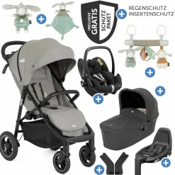 4in1 Kombi-Kinderwagen-Set Litetrax Pro Air bis 22 kg belastbar mit Luftreifen, Babywanne Ramble, Babyschale Pebble Pro, Isofix-Basis, Activity-Trapez, Schmusetuch, Greifling, Adapter & Zubehörpaket - Pebble - Kollektion 2025