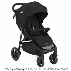 2in1 Kombi-Kinderwagen-Set Litetrax bis 22 kg belastbar mit Schieber-Ablagefach, Babywanne Ramble, Adapter & Zubehör Paket - Shale - Kollektion 2025
