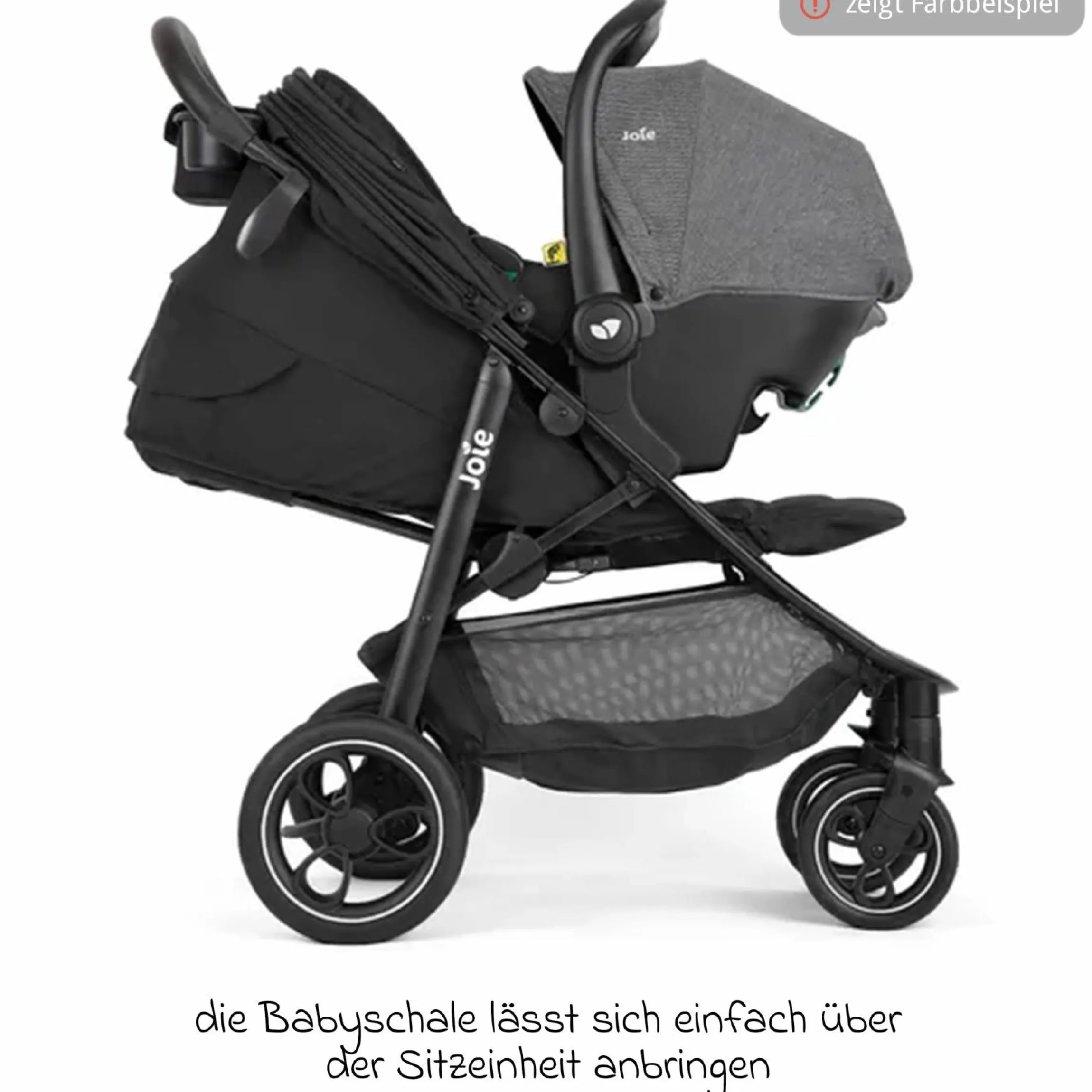 4in1 Kombi-Kinderwagen-Set Litetrax Pro bis 22 kg belastbar mit Babywanne Ramble, Babyschale Pebble Pro, Isofix-Basis, Activity-Trapez, Schmusetuch, Greifling, Adapter & Zubehörpaket - Shale - Kollektion 2025