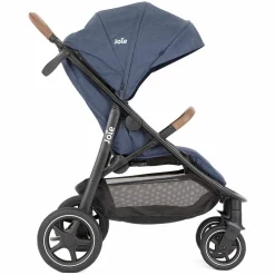 2in1 Kombi-Kinderwagen-Set Mytrax Pro bis 22 kg belastbar mit Kinderwagenkette & Ring-Greifling - Teleskopschieber, Getränkehalter, Babywanne Ramble, Adapter & Zubehörpaket - Blueberry - Kollektion 2025