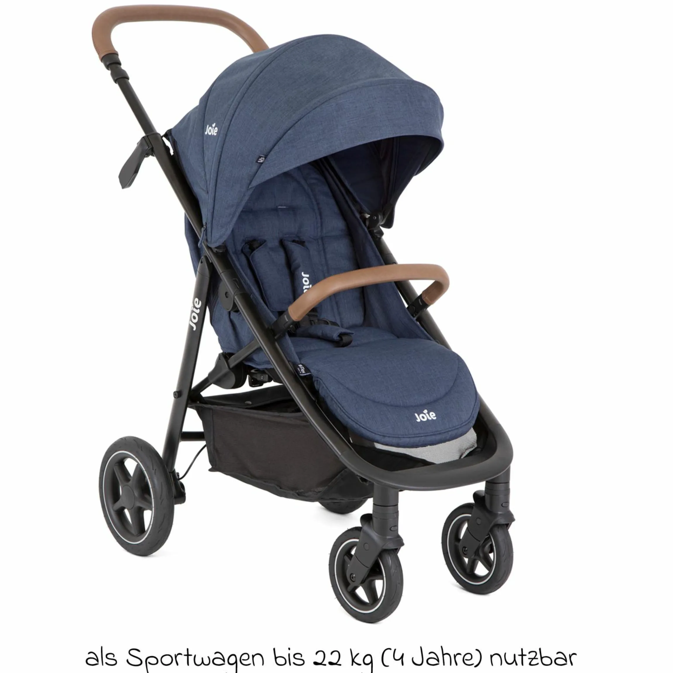 4in1 Kombi-Kinderwagen-Set Mytrax Pro bis 22 kg belastbar mit Kinderwagenkette, Ring-Greifling, Schmusetuch - Teleskopschieber, Getränkehalter, Babyschale i-Snug 2, Babywanne Ramble, Adapter, Isofix-Basis & Zubehörpaket - Blueberry - Kollektion 2025