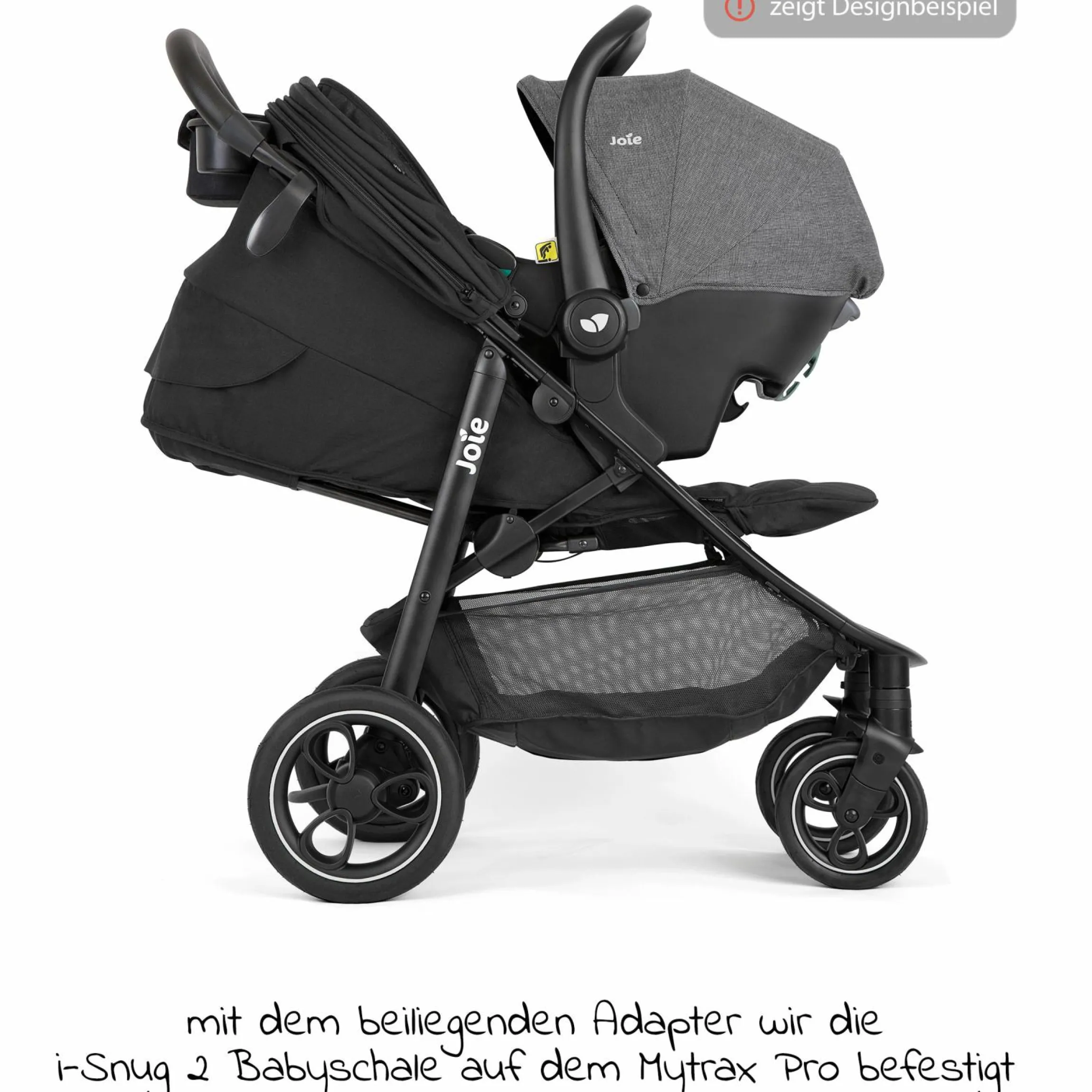 4in1 Kombi-Kinderwagen-Set Mytrax Pro bis 22 kg belastbar mit Kinderwagenkette, Ring-Greifling, Schmusetuch - Teleskopschieber, Getränkehalter, Babyschale i-Snug 2, Babywanne Ramble, Adapter, Isofix-Basis & Zubehörpaket - Blueberry - Kollektion 2025