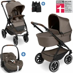3in1 Kombi-Kinderwagen-Set Samba 2 All in One Set inkl. Maxi Cosi Pebble Pro2, Babywanne, Sportsitz, Adapter - Pure - Nature - Kollektion 2025