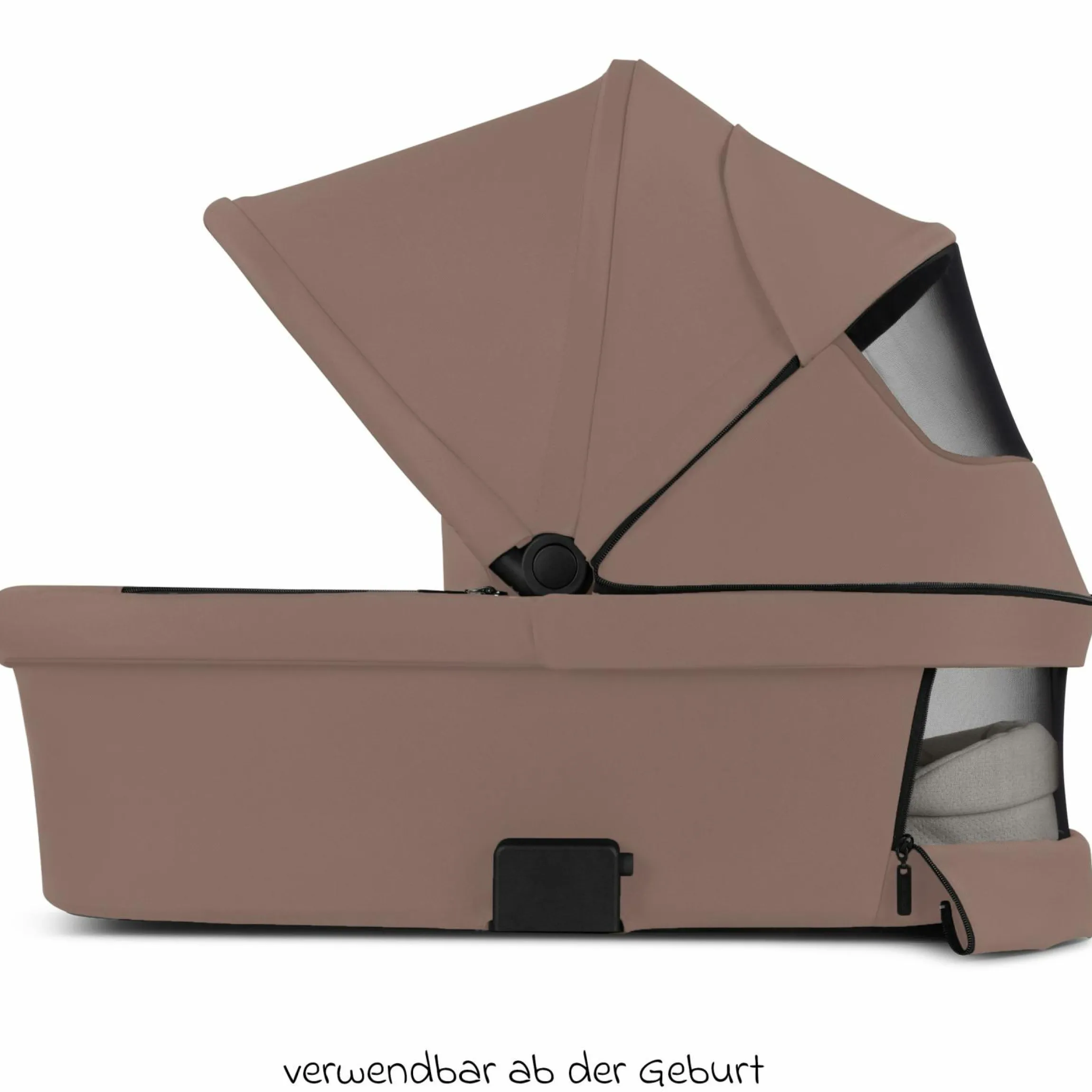 3in1 Kombi-Kinderwagen-Set Samba 2 inkl. Babywanne, Sportsitz, Babyschale Tulip, Adapter, Insektenschutz & Regenschutz - Dark Beige