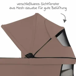 3in1 Kombi-Kinderwagen-Set Samba 2 inkl. Babywanne, Sportsitz, Babyschale Tulip, Adapter, Insektenschutz & Regenschutz - Dark Beige