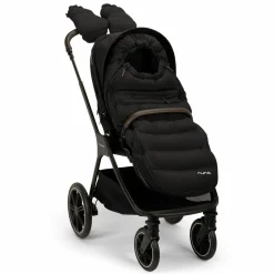2in1 Kombi-Kinderwagen-Set Triv Lx All-in-One-Set bis 22 kg mit Baybwanne, Teleskopschieber, Regenschutz, Adapter, Fußsack & Handschuhe - Caviar