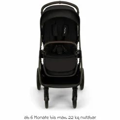 2in1 Kombi-Kinderwagen-Set Triv Lx All-in-One-Set bis 22 kg mit Baybwanne, Teleskopschieber, Regenschutz, Adapter, Fußsack & Handschuhe - Caviar