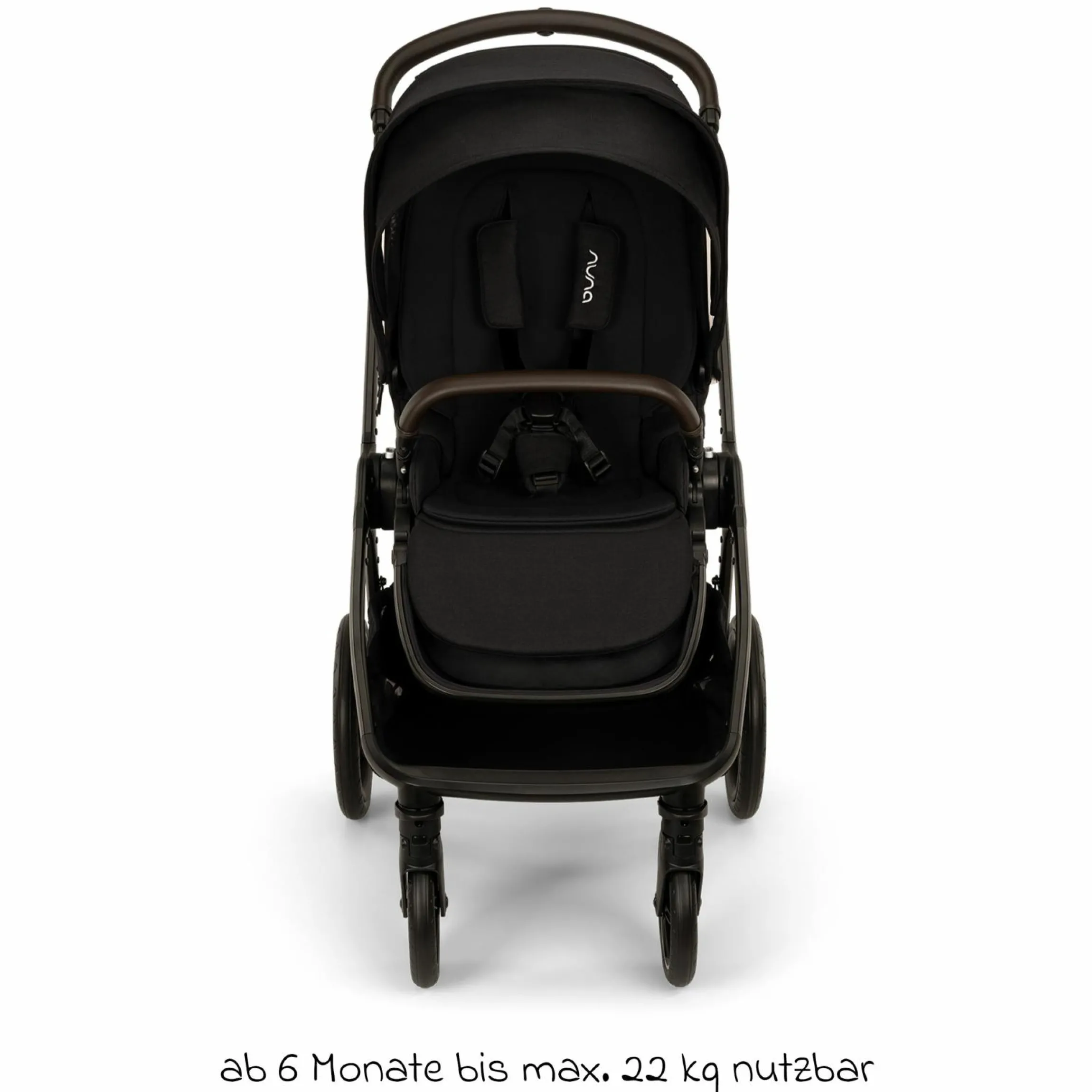 2in1 Kombi-Kinderwagen-Set Triv Lx All-in-One-Set bis 22 kg mit Baybwanne, Teleskopschieber, Regenschutz, Adapter, Fußsack & Handschuhe - Caviar