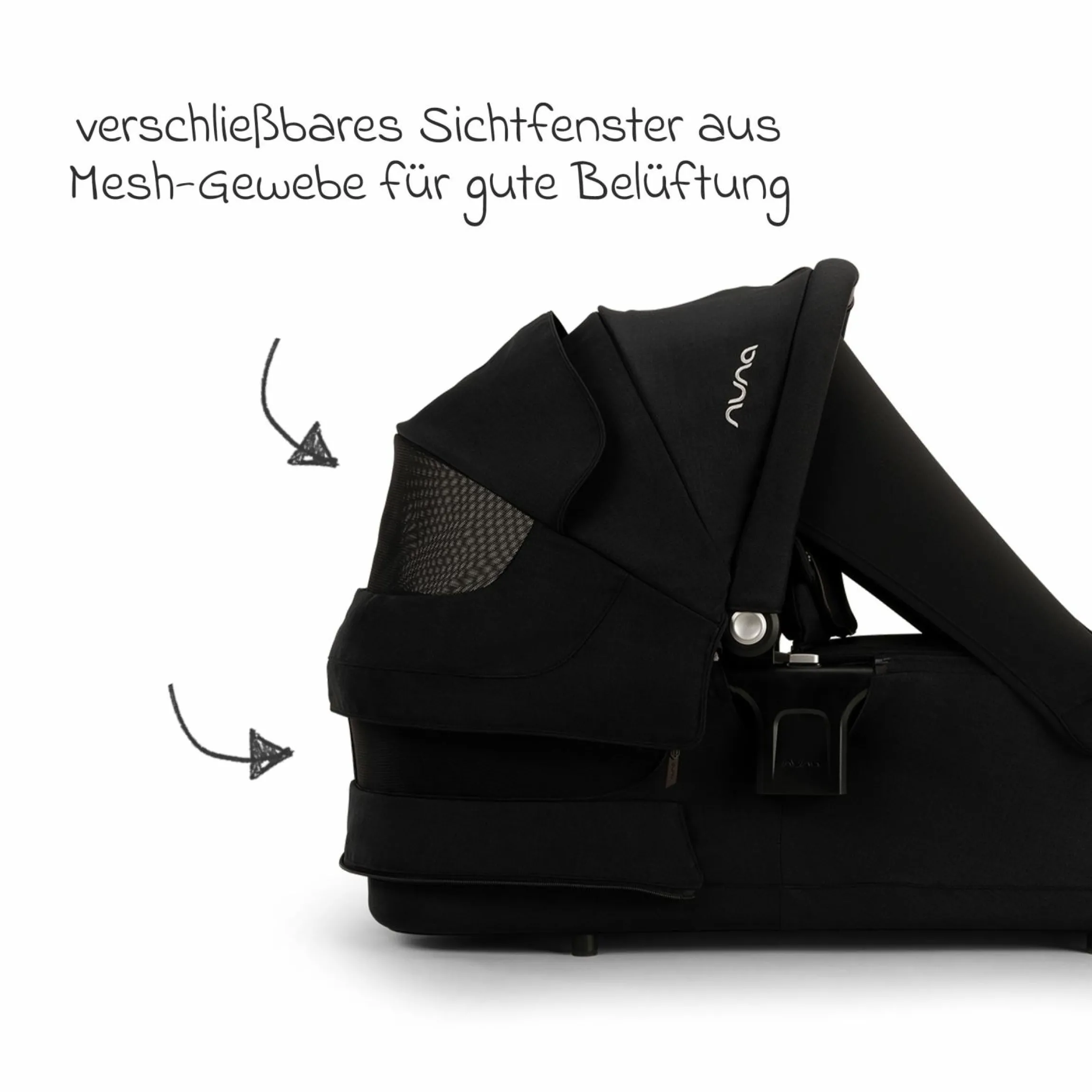 2in1 Kombi-Kinderwagen-Set Triv Lx All-in-One-Set bis 22 kg mit Baybwanne, Teleskopschieber, Regenschutz, Adapter, Fußsack & Handschuhe - Caviar
