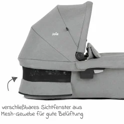 2in1 Kombi-Kinderwagen-Set Versatrax bis 22 kg belastbar mit Babywanne Ramble XL, Schnullerkette, Adapter & Zubehörpaket - Pebble