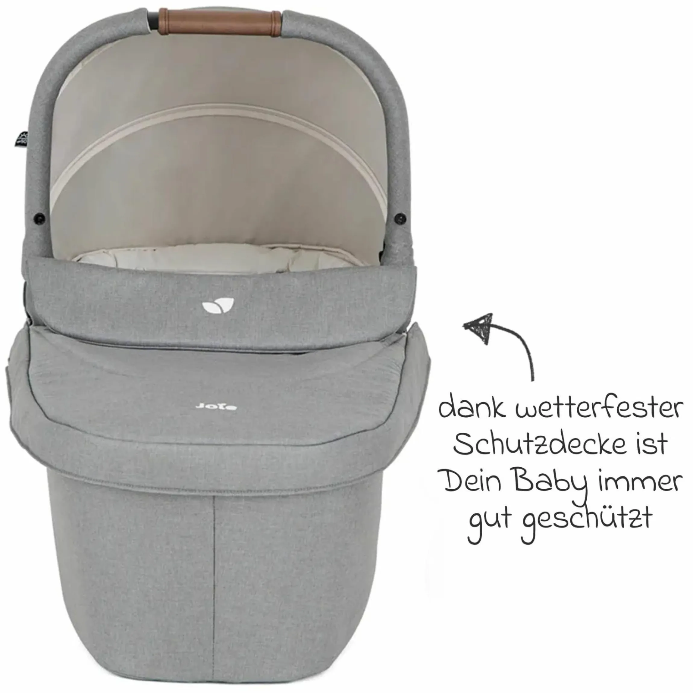 2in1 Kombi-Kinderwagen-Set Versatrax bis 22 kg belastbar mit Babywanne Ramble XL, Schnullerkette, Adapter & Zubehörpaket - Pebble