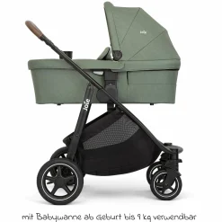 2in1 Kombi-Kinderwagen-Set Versatrax bis 22 kg belastbar mit Babywanne Ramble XL, Schnullerkette, Adapter & Zubehörpaket - Laurel