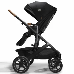 2in1 Kombi-Kinderwagen-Set Vinca bis 22 kg belastbar mit Teleskopschieber umsetzbare Sitzeinheit, Babywanne Ramble XL, Adapter, Regenschutz & Rückenpolster - Signature - Eclipse