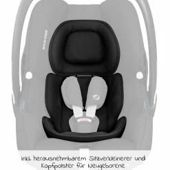 3-in-1 Kombi-Kinderwagen-Set Zelia³ inkl. Babyschale CabrioFix i-Size & Adapter, 22 kg - Black - Kollektion 2025