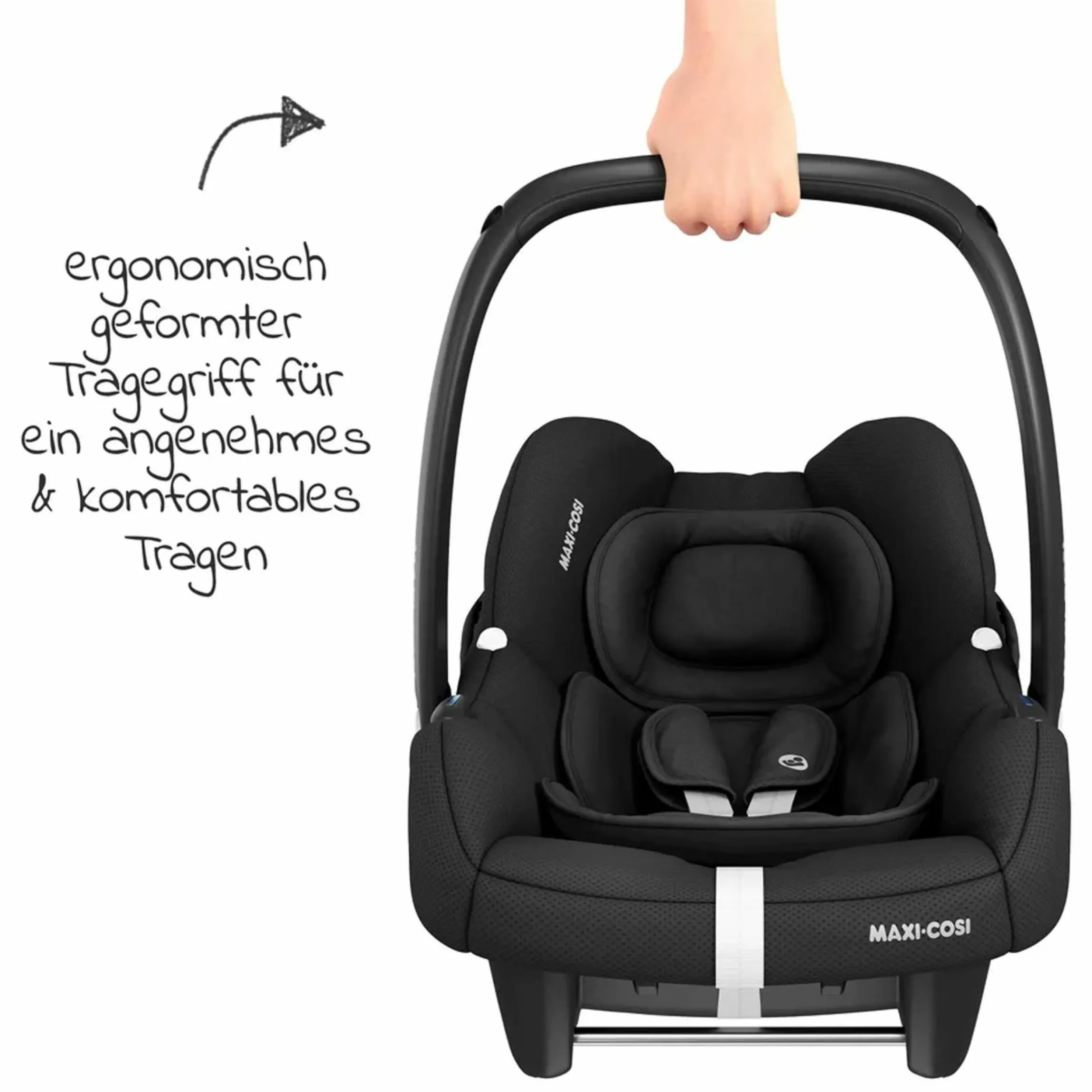 3-in-1 Kombi-Kinderwagen-Set Zelia³ inkl. Babyschale CabrioFix i-Size & Adapter, 22 kg - Black - Kollektion 2025