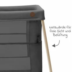2-in-1 Reisebett Iris für Neugeborene & Kleinkinder inkl. Matratze & Reistasche nur 5,96 kg leicht - Beyound - Graphite Eco - Kollektion 2025
