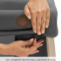 2-in-1 Reisebett Iris für Neugeborene & Kleinkinder inkl. Matratze & Reistasche nur 5,96 kg leicht - Beyound - Graphite Eco - Kollektion 2025
