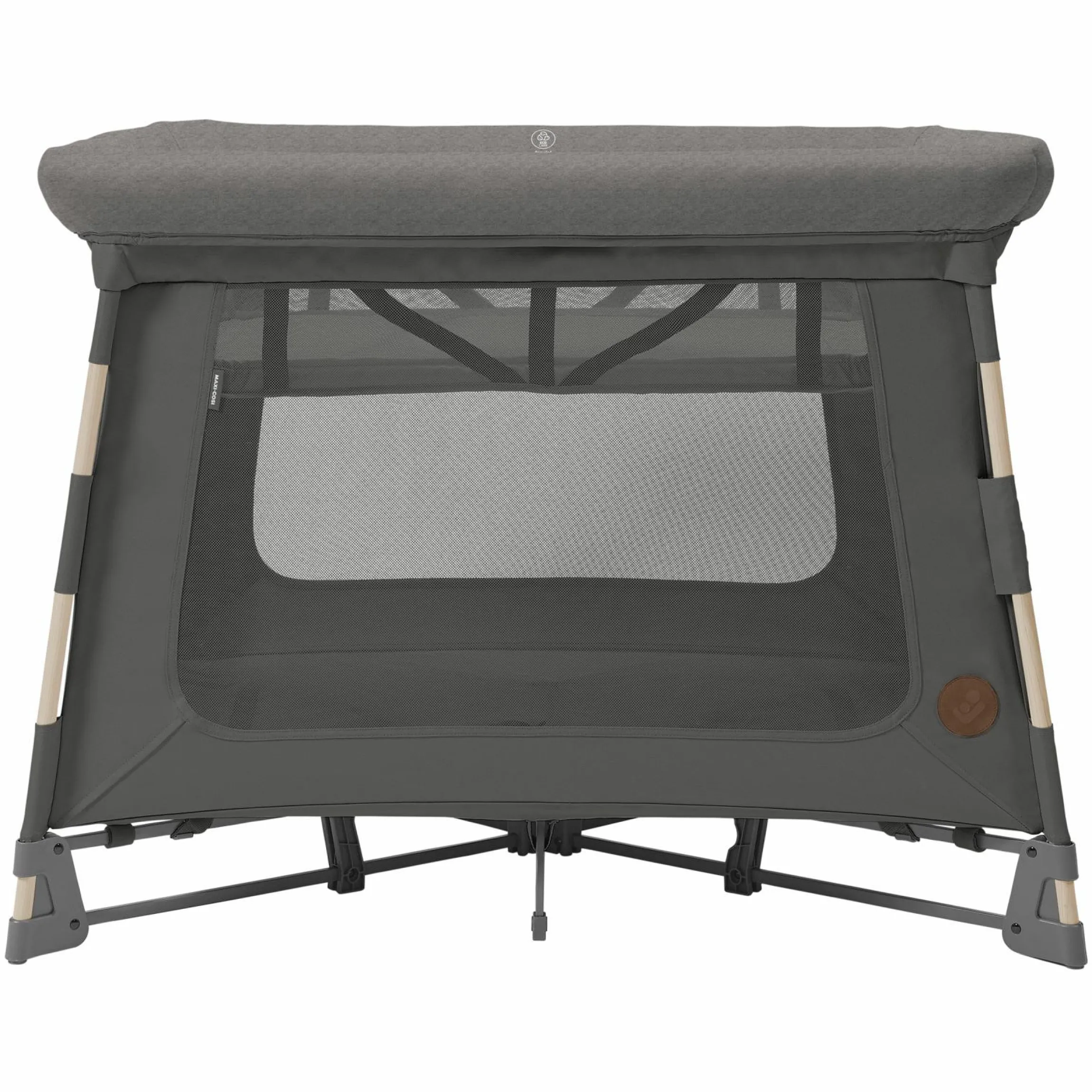 3-in-1 Reisebett Swift Reisebett, Beistellbett, Laufstall mit Matratze & Tragetasche nur 6,70 kg leicht - Beyound - Graphite Eco - Kollektion 2025