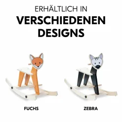 2in1 Schaukeltier Rock N Swing (umbaubar zum Sitz, FSC zertifiziertes Holz) - Fox