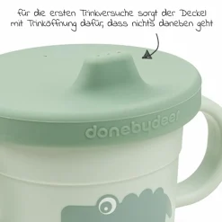 2in1 Schnabeltasse & Snackbecher Foodie - Croco - Grün