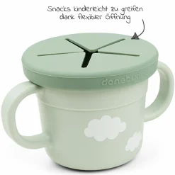 2in1 Schnabeltasse & Snackbecher Foodie - Croco - Grün