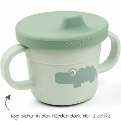 2in1 Schnabeltasse & Snackbecher Foodie - Croco - Grün