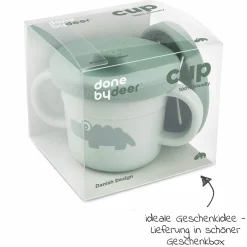 2in1 Schnabeltasse & Snackbecher Foodie - Croco - Grün