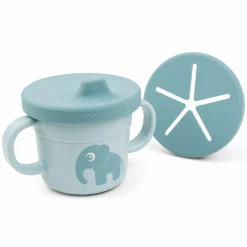 2in1 Schnabeltasse & Snackbecher Foodie - Elphee - Blau