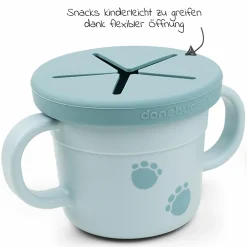 2in1 Schnabeltasse & Snackbecher Foodie - Elphee - Blau