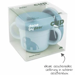 2in1 Schnabeltasse & Snackbecher Foodie - Elphee - Blau